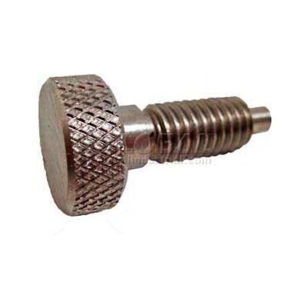 J.W. Winco Knurled Retractable Plunger SS Body SS Nose 1x6lbs Pressure 5/16-18 Thread 5THS3